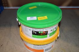 *Tub of Cable Clips, and a Tub of Brown Plugs and