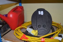 *110v Extension, Foot Pump, and a Watering Can