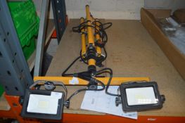 *Telescopic Twin LED Site Lamp 240v