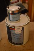 *Tin of Flow Joint Sealant and a Tin of Curing Age