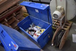 *Tradesafe Storage Box Containing Assorted Electrical Components Including Metal Clad Sockets,