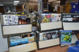 Six File Boxes of West Bromwich Albion Football Pr