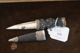Scottish Provincial Sgian Dubh circa 1900 by Midlo