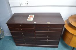 Fourteen Drawer Sheet Music Cabinet by John Austin