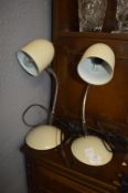 Two Adjustable Desk Lamps
