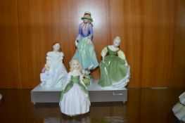 Four Small Royal Doulton Figurines