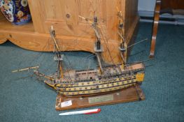 Wooden Model of the HMS Victory