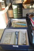 Two Boxes of Postcards and Two Photograph Albums