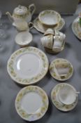 Duchess Green Sleeves Pattern Tableware 30+pcs