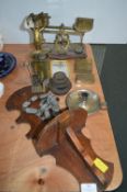 Victorian Postal Scales, Brass Ornaments, etc.
