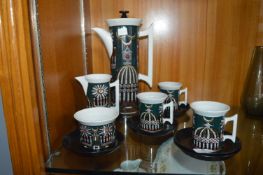 1970's Portmeirion Magic City Part Coffee Set (som