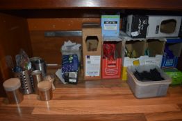 *Assorted Condiment Sachets, Spirit & Wine Measures, etc.