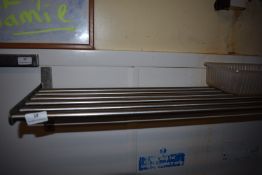 *Tubular Stainless Steel Wall Shelf 120x26cm
