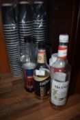 *Disposable Cups, Coffee Creamer, and Three Part Bottles of Coffee Syrups