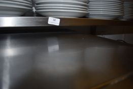 *Stainless Steel Wall Mounted Shelf Unit with Three Support Brackets 170x30cm