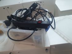 * box of heavy duty power leads