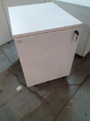 * sturdy office filing pedestal drawers - 440w x 550d x 590h. Metal construction with 5 x castors to