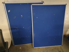 * 2 x pinboards - 900w x 1200d