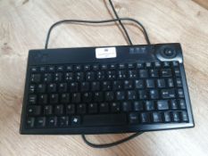 * mini trackball keyboard