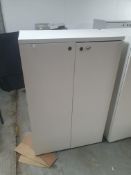 * sturdy white office cabinet, 2 internal moveable shelves - 800w x 500d x 1200h
