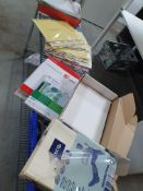 * quantity of paper, laminating pouches, dividers, punched pockets