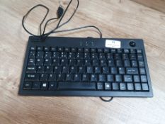 * mini trackball keyboard