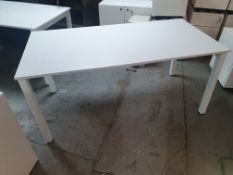 * white office desk - 1600w x 800d x 740h