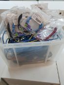 * large quantity of patch leads