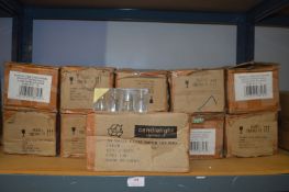 *Eleven Box of 12 Sets of Small Glass Taper Candle