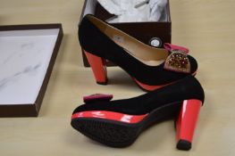 *Red Dragonfly Black & Pink High Heels Size: 5