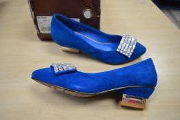 *Red Dragonfly Blue High Heels Size: 4