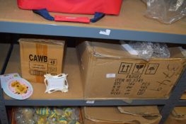 *Box of Cat & Dog Flashing Badges, and a Box of Ta