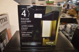 *Four Solar Post Accent Light