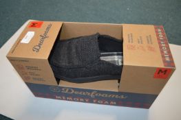 *Dearfoams Men's Memory Foam Slippers Size: M 8-9