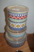 *4pc Lidded Storage Tub Set