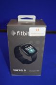 *Fit Bit Versa 3 Smartwatch Black (AF)