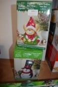 *LED Holiday Figurine 2pc Set