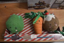 *Bone & Barkers 3pc Dog Toy Set