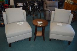*Thomasville Twin Chair and Accent Table Set