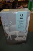 *Two Decorative Christmas Deer