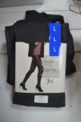 *3 Pairs of Jezebel Black Fashion Leggings Size: L
