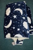 *Little Miracle Plush Throw Moon & Stars