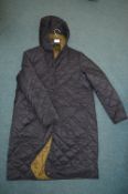 *Black Quilted Hooded Coat (no size or make)