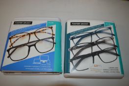 *Foster Grant +1.75 Reading Glasses 3pks