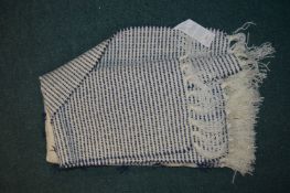 *Revolution Home Knitted Throw Blue