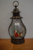 *Holiday Lantern with LED Santa