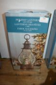 *Christmas LED Holiday Lantern with Snowman Design