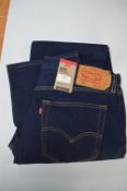 *Levi's 501 Blue Denim Jeans Size: 36/32