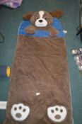 *Hugfun Child's Plush Sleeping Bag with Dog Design