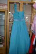 Turquoise Evening Dress Size: 12